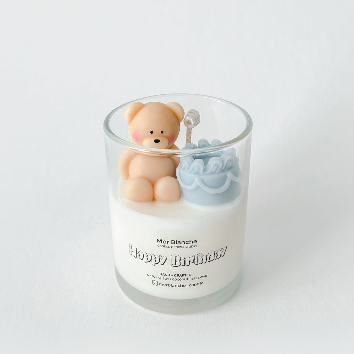 Birthday Cake Bear - Baby Blue