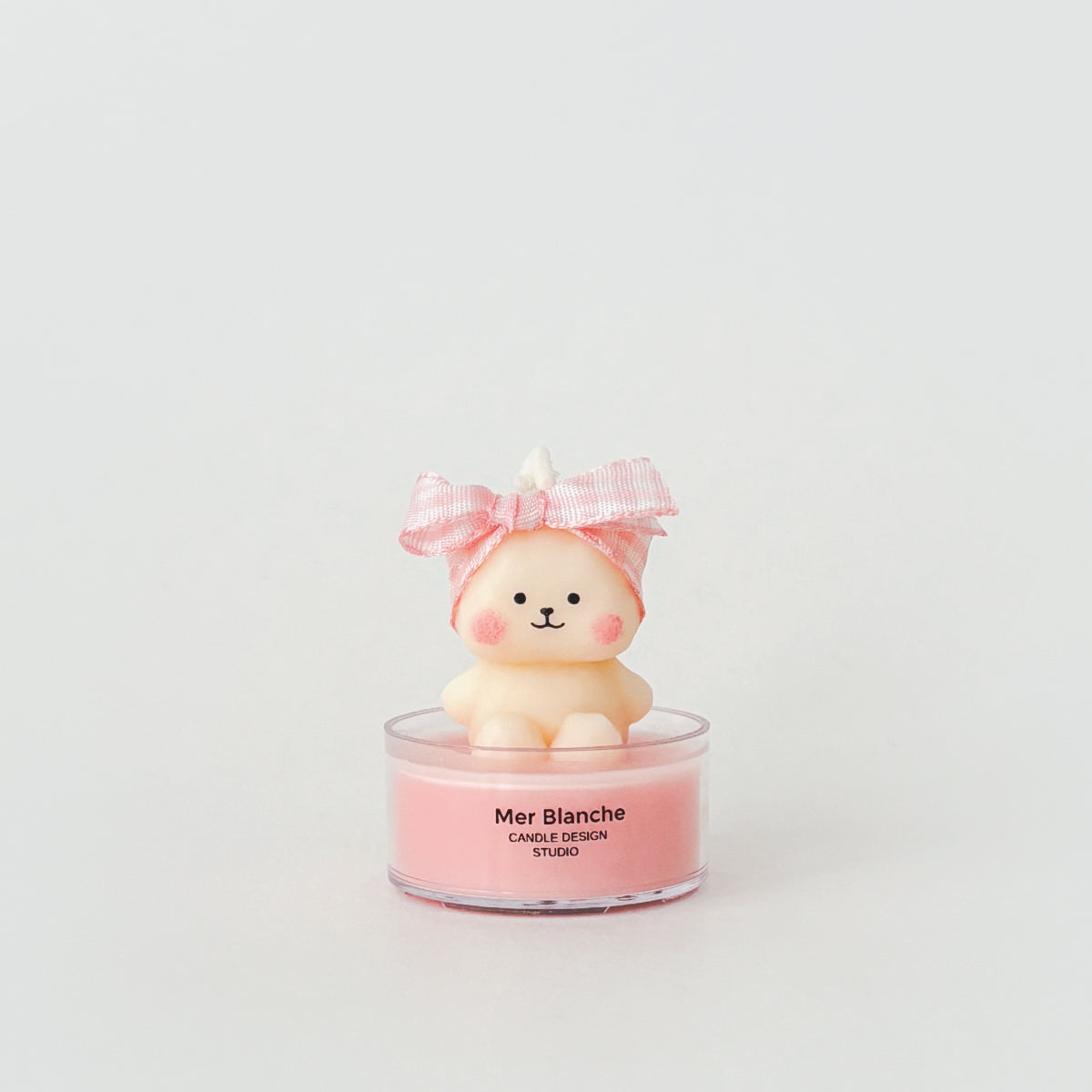 [Mini] Hairband Sitting Bear - Baby Blue