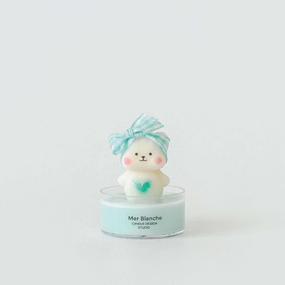 [Mini] Hairband Standing Bear - White/Red