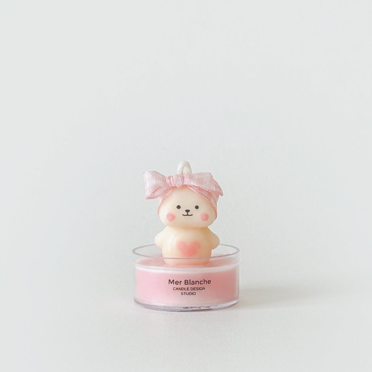 [Mini] Hairband Standing Bear - Pink