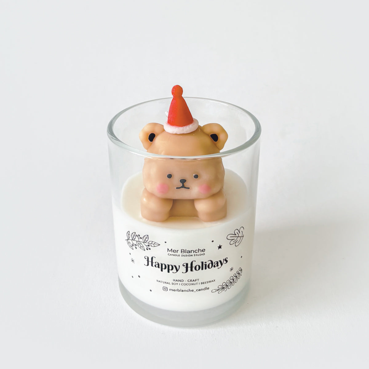 Holiday Prowling Bear - White