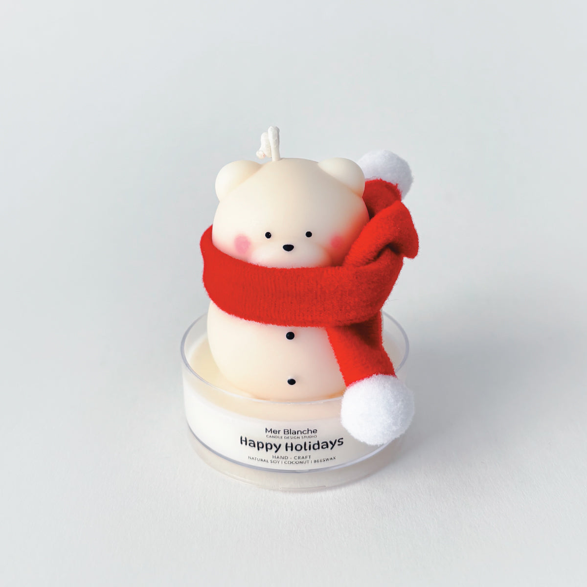 [Maxi] Holiday Snow Bear - Strip Muffler