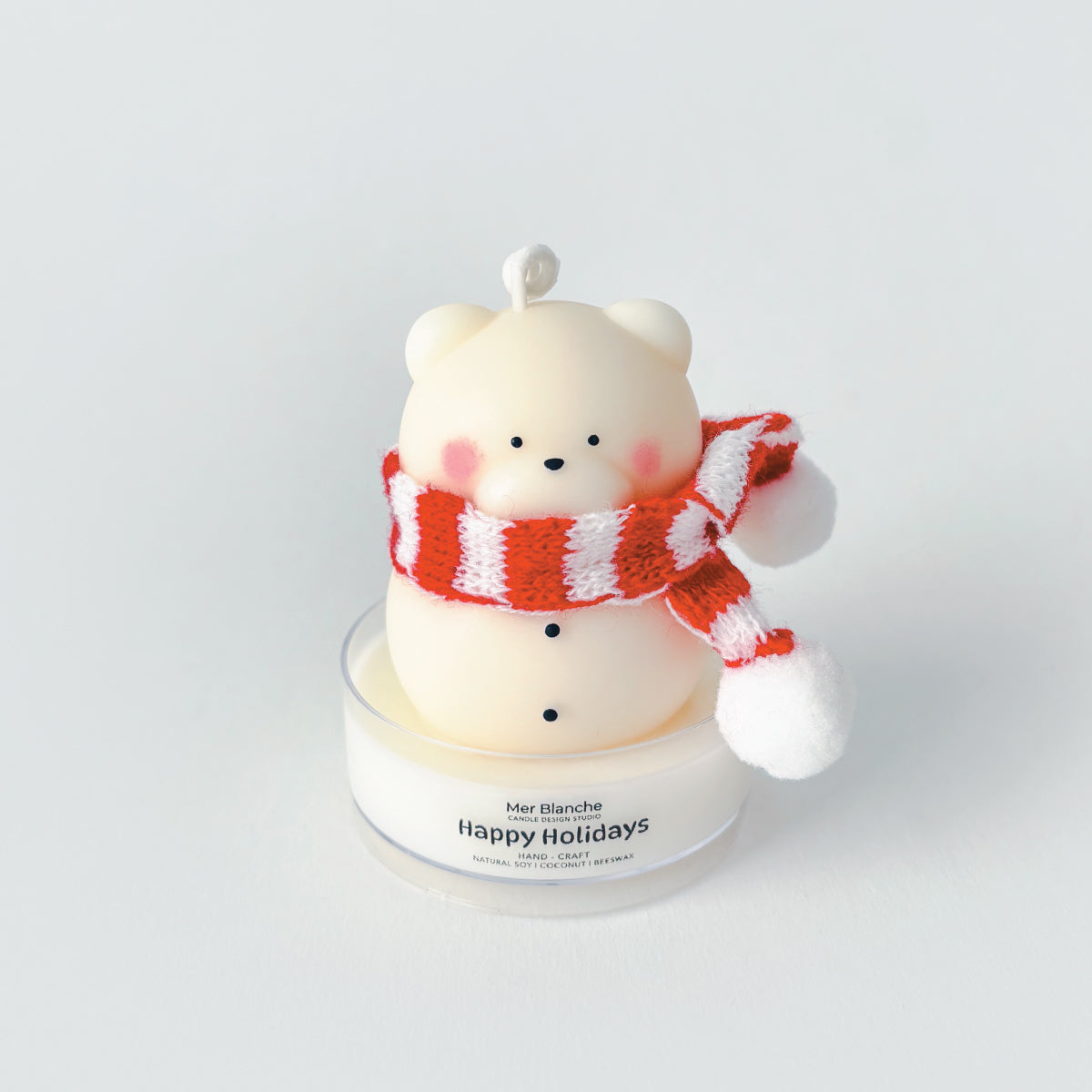 [Maxi] Holiday Snow Bear - Strip Muffler