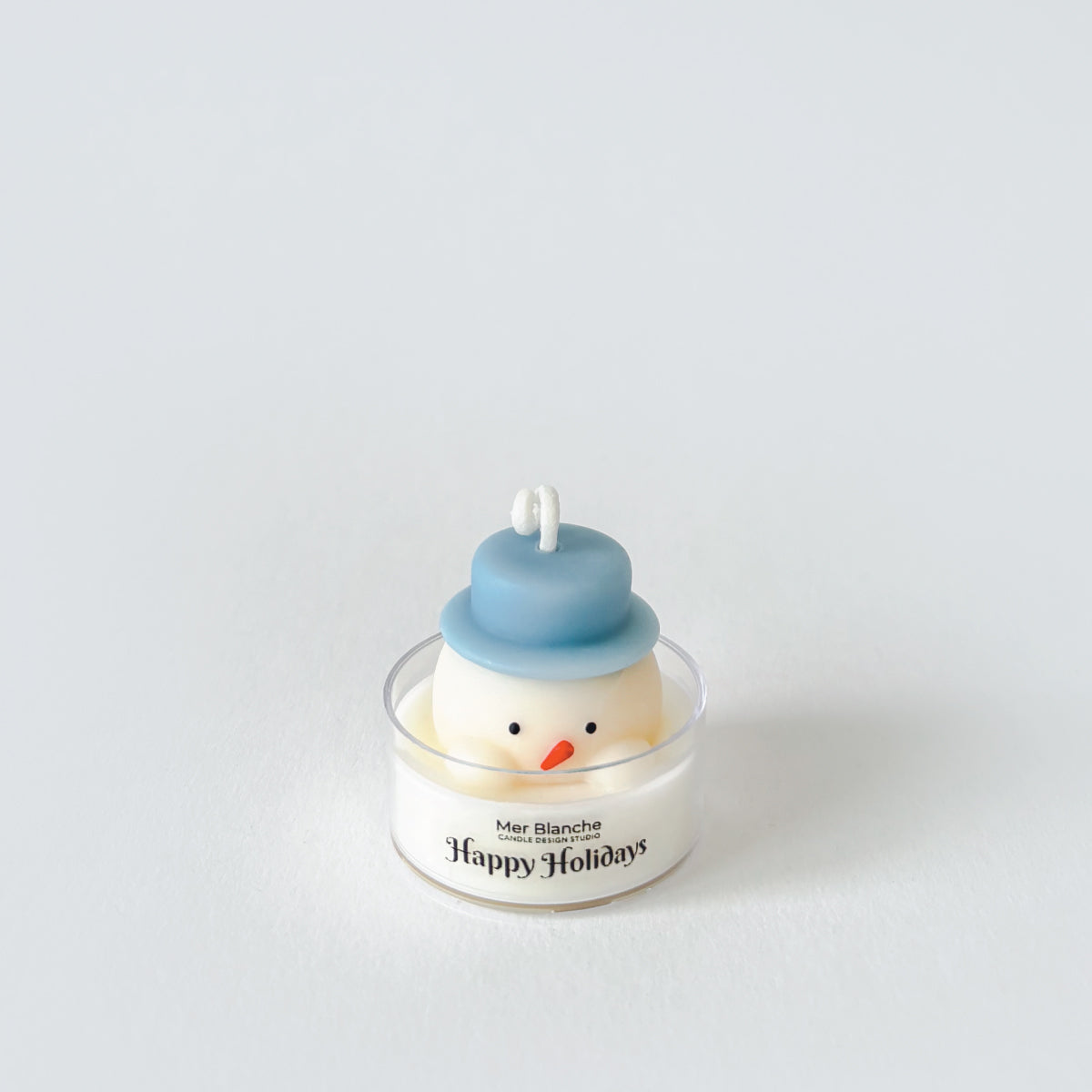 [Mini] Holiday Snowman with Hat - Pink