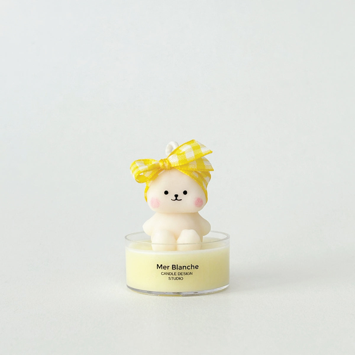 [Mini] Hairband Sitting Bear - Baby Blue