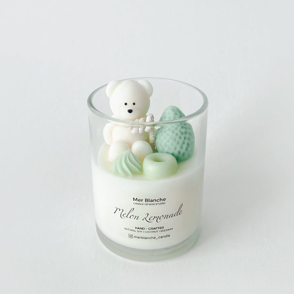 Strawberry Cute Bear - Baby Blue